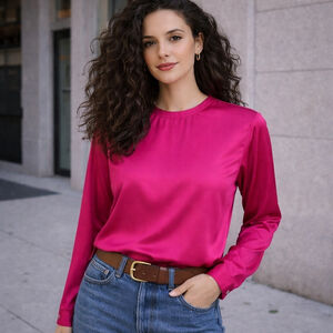 Jones New York 100% Silk Blouse Size 6